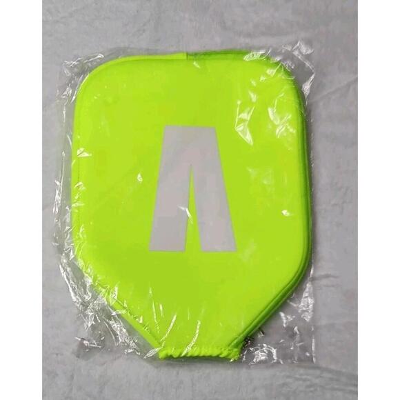 Other - NWT! Pickle Ball Paddle Cover Neon Yellow Zip Up Sides Sports Athletic Bag...